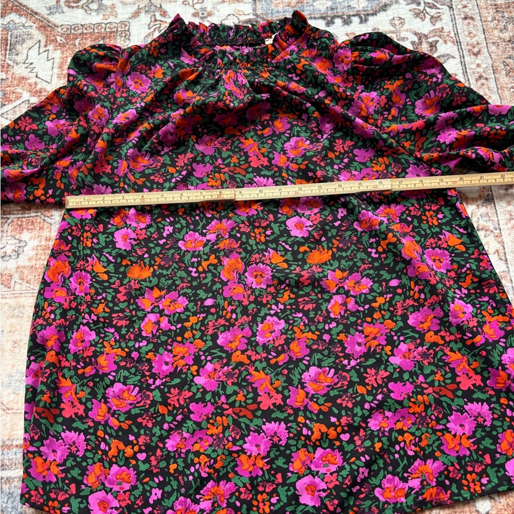 JODIFL Vibrant Floral Blouse‎ in Pink and Orange - Picture 7 of 7